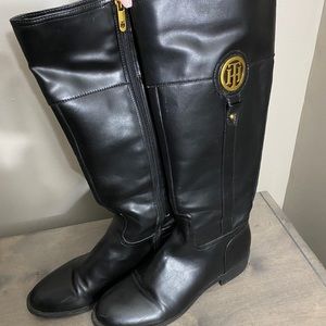 Tommy Hilfiger Black to the knee Boot